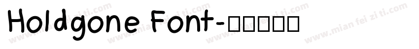 Holdgone Font字体转换